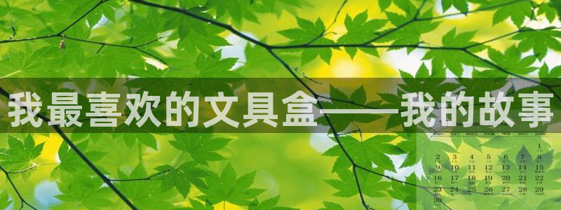 天顺娱乐辰55312：我最喜欢的文具盒—